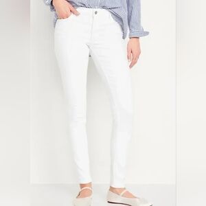 Old Navy White Rockstar Super Skinny Jeans - size 10 Tall